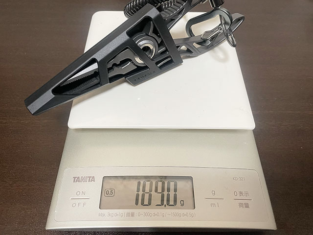 ゴメクサス フィッシングプライヤー「EXOSKELETON 7」重量
